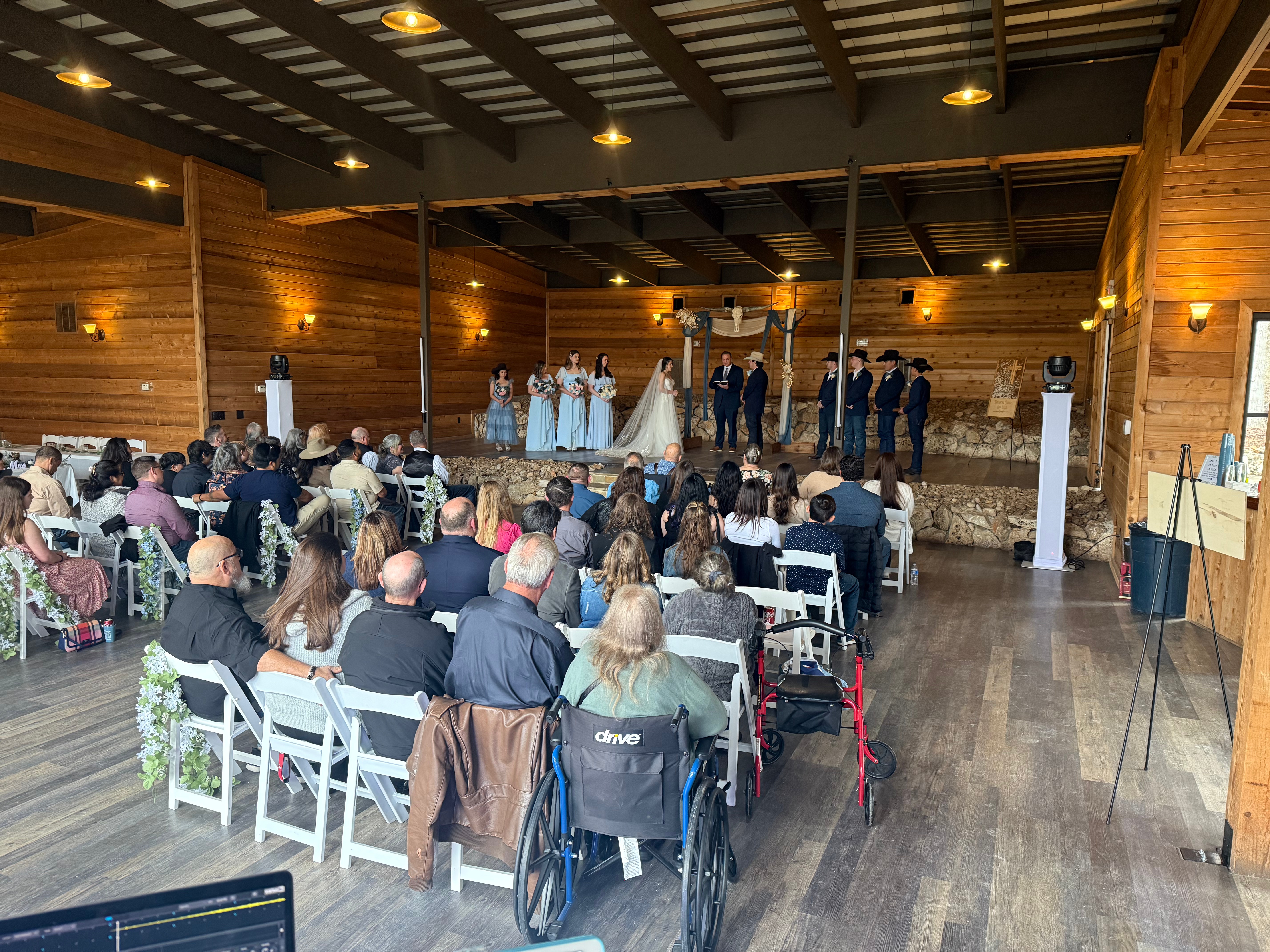 DJ reviews, Music Audio Video Lighting, MC services, Entertainment, Venues, Texas, new braunfels, San Antonio, near me. inside ceremony